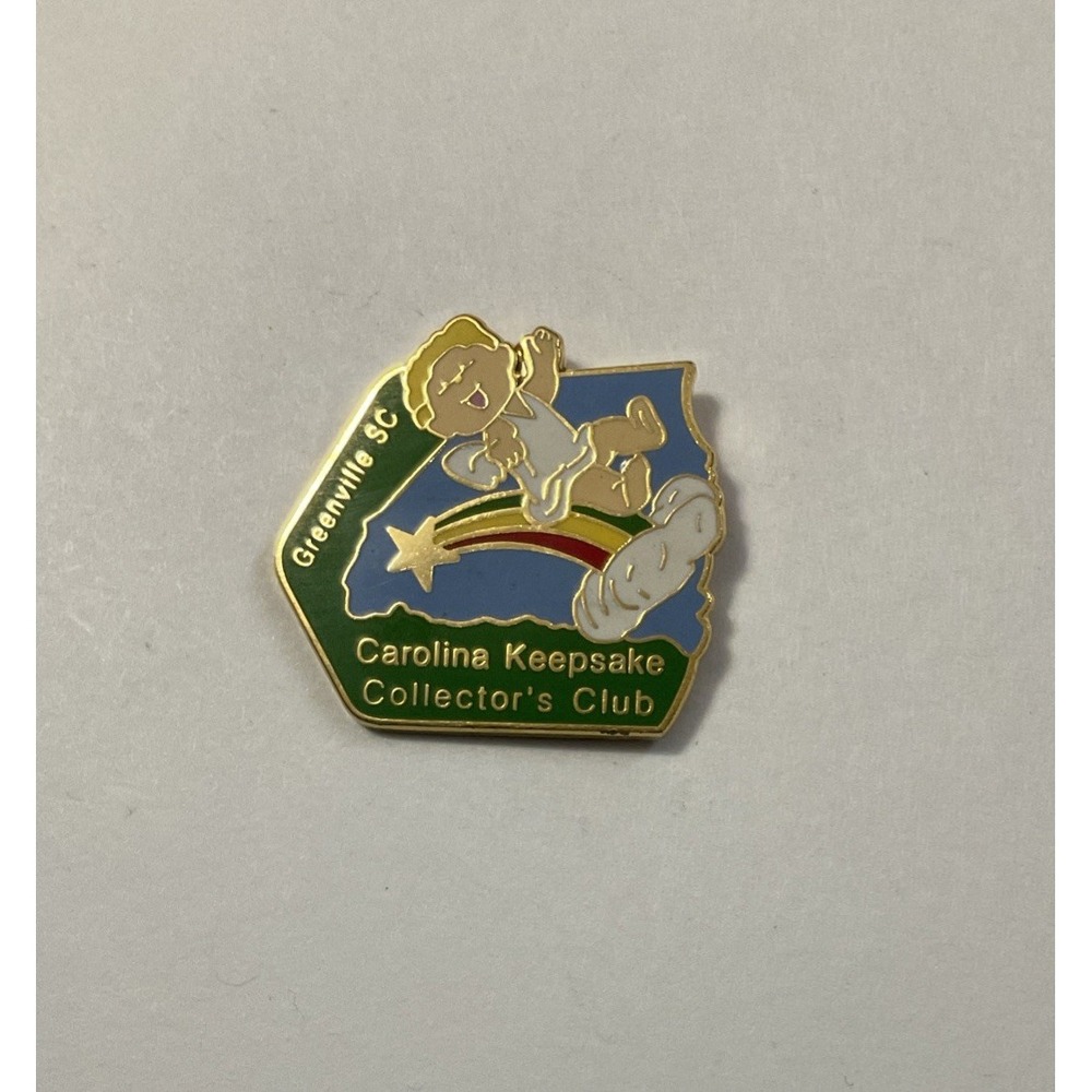 Greenville SC Carolina Keepsake Collector Club Angel Rainbow Pin Brooch
